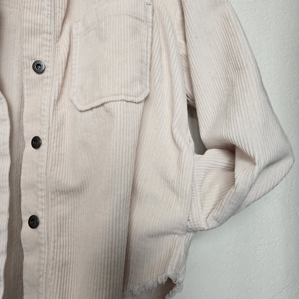 Zara Off-White Corduroy Shirt.Size M Oversized - Picture 5 of 10